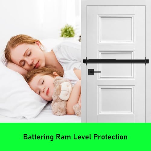 Doorricade Security Bar - Fits an Inward Opening Door up to 32" Wide-Black - color: Black, size: Doors up to 32" Wide Get this 34" Long Bar.