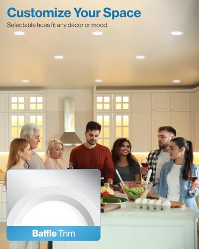 Sunco 24 Pack 4 Inch Canless LED Recessed Light, 10W, 3000K Warm White