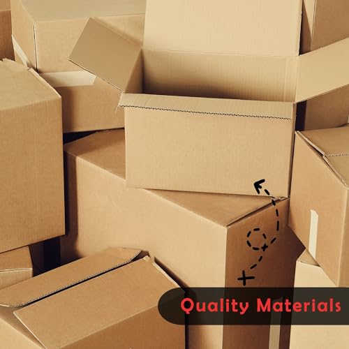 Yens Shipping Boxes 8x6x4 Inches Small Corrugated Cardboard 200 Pack - color: 200 pack, size: 8x6x4