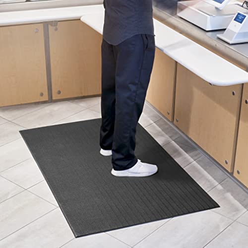 Consolidated Plastics Softstep & Ultra Sponge Anti-Fatigue Floor Mat, Thick Heavy Duty Commercial Grade Support for Leg and Back Pain, Ergonomic Standing Comfort (3' x 5' – 3/8" Thick) - size: 3' x 5' – 3/8" Thick