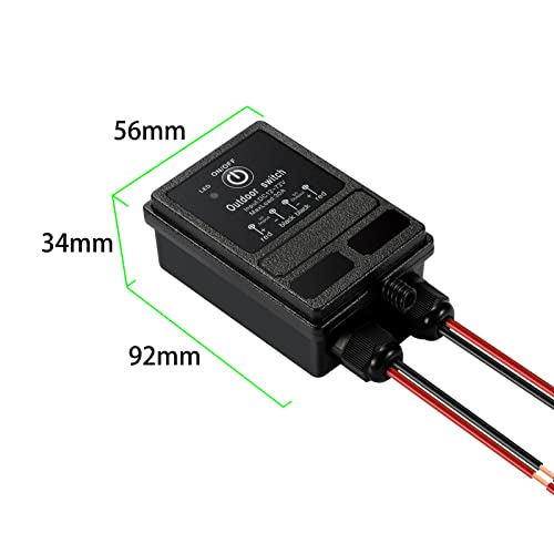 Waterproof Wireless Relay Switch,DC12V-72V 40A Relay Switch - size: 12V 300M switch