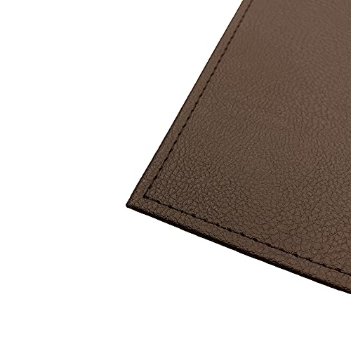 Menu Holders Made of Premium Faux Leather - Single Panel (10-Pack) Menu Covers Single Page (Brown, 8.5" x 11") - color: Brown, size: 8.5" x 11"