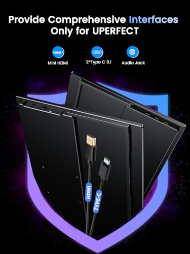 UPERFECT Portable Monitor 4K 120HZ QLED 17.3", 0.1ms Gaming Monitor - size: 17.3"