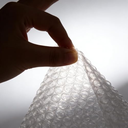 3/16" Small Bubble Cushioning Wrap Roll - 700FT Total (2 Rolls x 350FT), 12 Inches Wide, Perforated Every 12", Clear or White, Premium Shipping & Packaging Protection