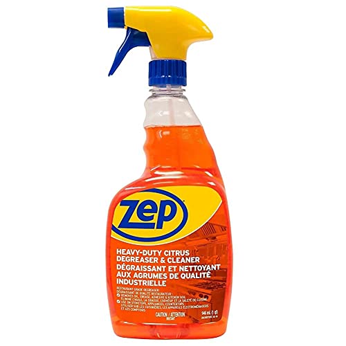 Zep Heavy-Duty Citrus Degreaser and Cleaner - 32 Ounce (Case of 4) CACIT324 - Restaurant Grade Degreaser and Cleaner Removes Oil, Grease, Adhesive, and Kitchen Soil