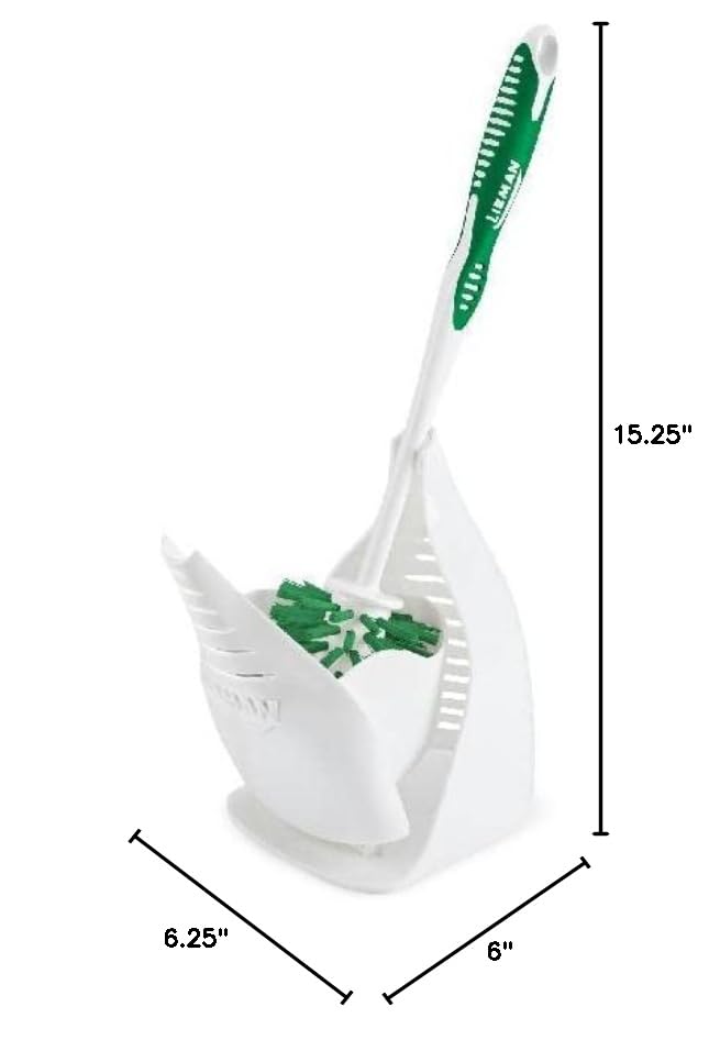 Libman Designer Bowl Brush and Caddy, Hygenic with Drying Slits, 2 Pack
