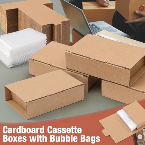 Marspark 50 Pack Small Shipping Boxes 5.51x3.27x1.38 Inches, Brown - color: Brown