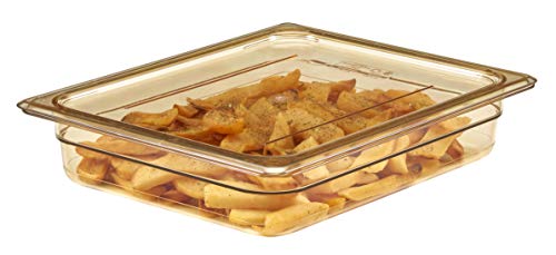 Cambro 20HPC772 Amber 1/2 Size Flat Food Pan Cover with o Handle