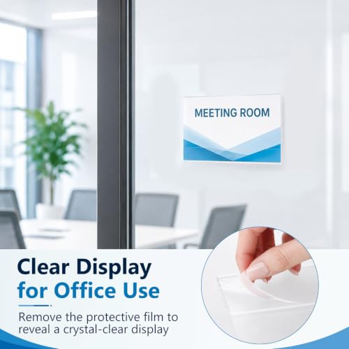 30 Pcs 3 x 2 Acrylic Wall Mount Sign Holders with Tape Adhesive - style: 30 Pcs-3×2 Inch-Horizontal