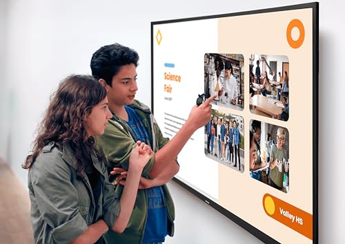 Promethean ActivPanelD 65" Commercial Digital Display, 4K UHD Non-Touch Digital Signage Screen for Announcements, Offices, Schools & Retail, Wall Mount Included, 3-Year Onsite Support - size: 65"
