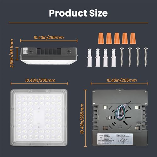 150W LED Canopy Light 4Pack 80W/100W/120W/150W Selectable 5000K 150LM/W ETL
