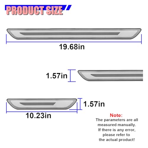 Craedli 4PCS Car Door Sill Protector, Stainless Steel Car Front & Rear Doors Threshold Anti-Scratch Decoration Strip, Self-Adhesive Auto Door Entry Scuff Plate for Most Cars Truck SUV(Silver) - color: Silver