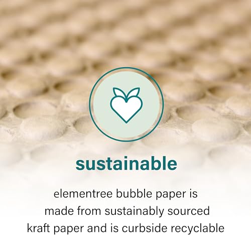 Elementree Paper Bubble Wrap Sheets for Packing, Moving, & Shipping - 84-Carton Pallet (21,000 Sheets) - 12" x 12" - Kraft Bubble Paper - Recyclable Cushioning Wrap - Made in the USA (01913PAL) - size: 12" x 12" x 21000' Kraft
