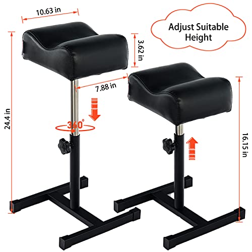 Pedicure Manicure Footrest Adjustable Height Stand Beauty SPA Salon Nail Care Black - color: Black