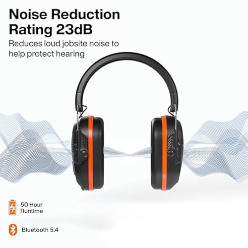 KLEIN TOOLS AESEM2 Slim Bluetooth 5.4 Hearing Protection Earmuffs