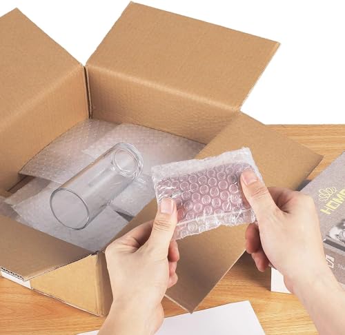 EPHECH 300PCS Clear Bubble Out Bag, 6" x 6" Large Bubble Pouches Bags - size: 6" x 6"-300PCS