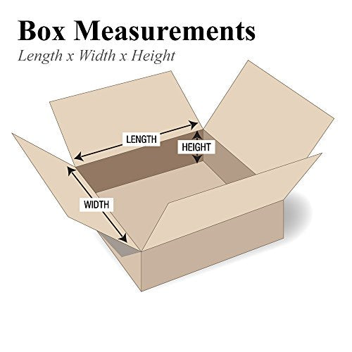 BOX USA Small E-Commerce Boxes, 8x8x4" 25-Pk for Shipping & Packing - size: 8x8x4" (25-Pack)