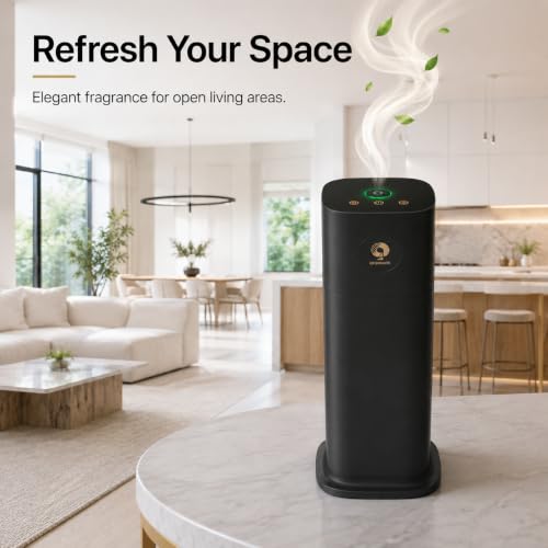 700ml Waterless Diffuser with App Control, 1500 Sq Ft, 4 Oils, Black - color: Black