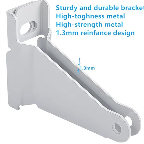 Storm Door Closer Bracket, Thickened Repair Jamb Bracket - color: White-storm door closer bracket