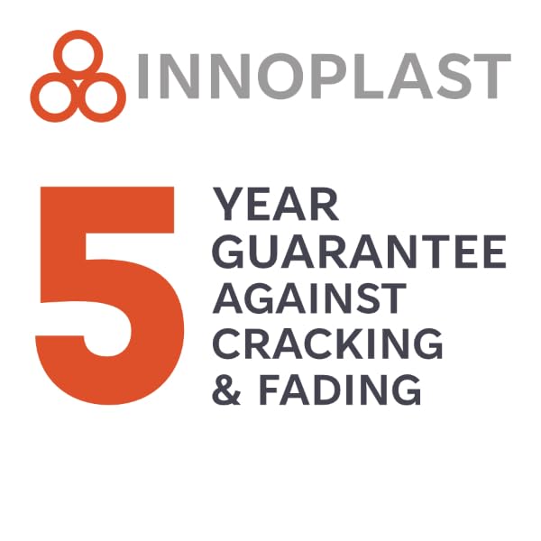 BollardGard 4" x 52" 4-Pack Bollard Cover - Innoplast (White Black Tape) - color: White Black Tape, size: 4-Pack