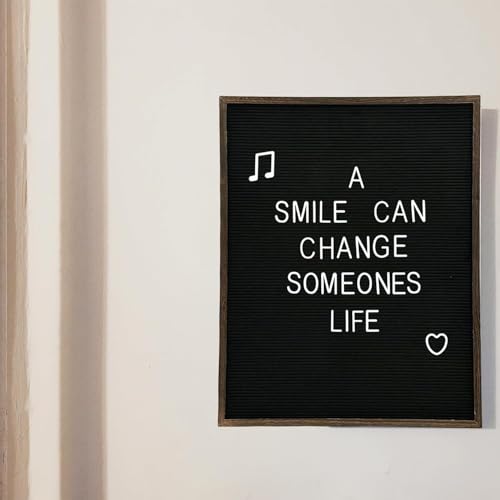 Large Felt Letter Board 24x30 Inch with 748 letters, Menu Board Letter, Felt Board Message Board, Changeable Letter Board Black Letter Board Sign Restaurant, Office, Barnwood Frame Letterboard - color: Oak