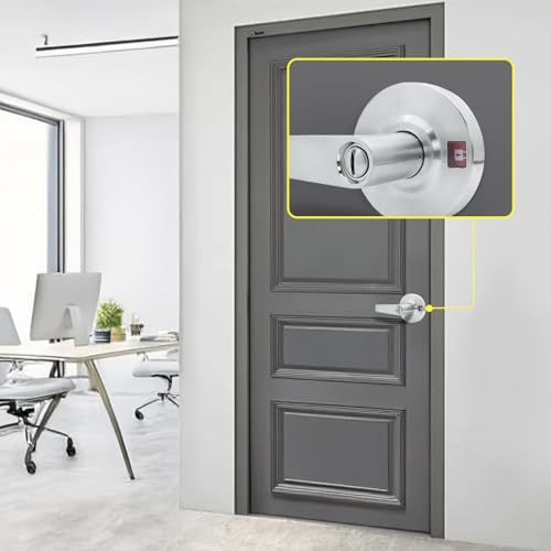 Commercial Bathroom Indicator Lock, Grade 2 Lever, 2-3/4''Backset