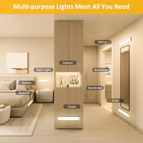 Motion Sensor Under Cabinet Lights, 2-Pack, Warm White, 12 inch - color: Warm White, size: 12 inch