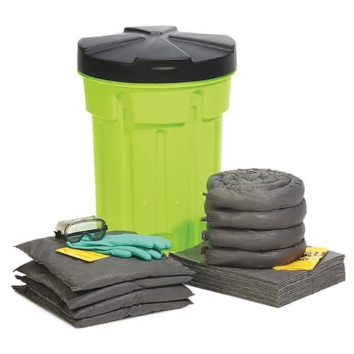 Universal Hi-Viz Overpack Salvage Drum Spill Kit, 30 Gallon, 47 Pieces (SPKU-30-HV)