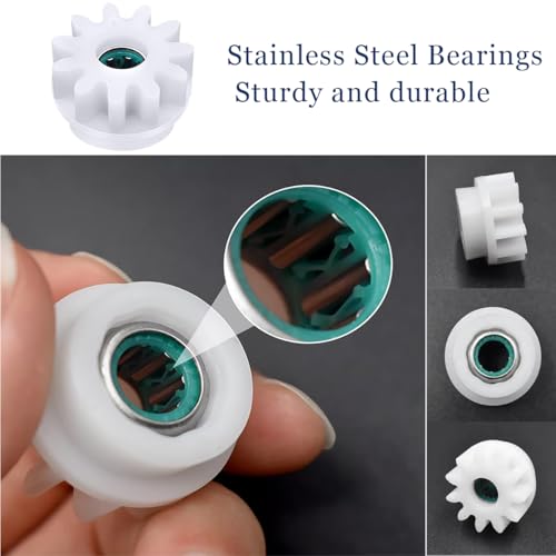 Spin Mop Bucket Gear Easy Mop Pedal Broom Bearing Gears Repair Compatible with Ocedar Vilida, One Way Clutch Bearing Bucket Gear Sprockets for 90% Rotation Mop Bucket (4PCS Gears)