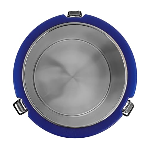 15L/3.96 Gal Insulated Soup Carrier, Stainless Steel Insulated Soup Container Bucket Hot & Cold Thermal Bucket with Lid Commercial Food Warmer for Parties Picnics Cafes Restaurants - color: Blue, size: 15L/3.96 Gal
