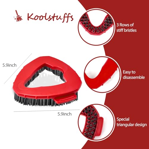 2 Pack Replacement Scrub Brush Head Compatible for EasyWring 1-Tank System - size: 1-TANK Scrub Brush (2pcs)