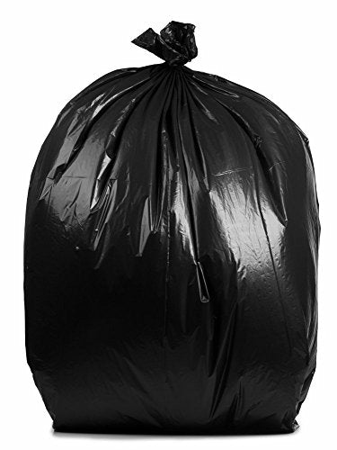 PlasticMill Heavy Duty Trash Bags, 100-Gallon, 1.3 Mil, Black, 1-Count - size: 1.3 Mil