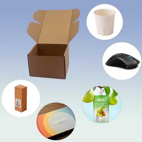 6x5x4 inch Shipping Boxes Pack of 25, Brown Corrugated Cardboard Mailer Box - size: 6x5x4 -25 Pack
