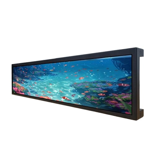 VSDISPLAY 21.3" Stretched Bar Display Advertising Monitor with USB Autoplay - color: 21.3'' LCD