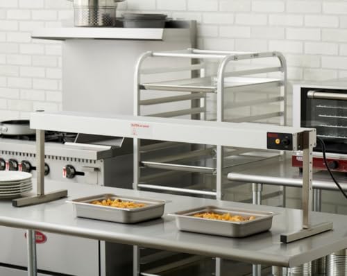 Kratos Commercial Food Warmer Accessory, 48" Countertop Strip Warmer with Stainless Steel Adjustable T-Style Legs, 120V, 1100W (28W-593) - size: 48" T-style legs