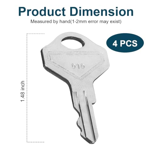 Cash Drawer Key 010R Replacment for M-S Cash Drawer Key 010L or 010 Locks - size: 4 pcs