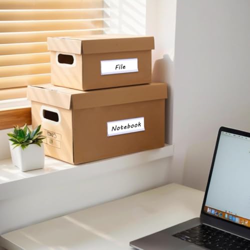Diteje Shelf Label Strips,Adhesive Wire Label Holders with Paper Inserts