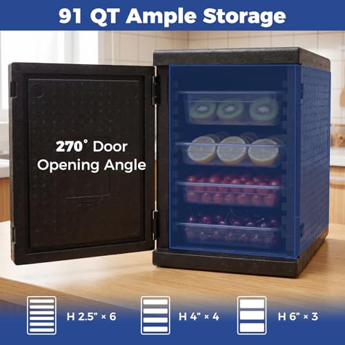 COSTWAY 91 Qt Insulated Food Pan Carrier, Non-Electrical Hot Box