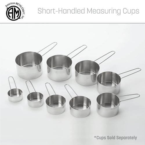 American METALCRAFT, Inc. MCW200 2-Cup Stainless Steel Measuring Cup with Wire Loop Handle, Silver - size: 2-Cup