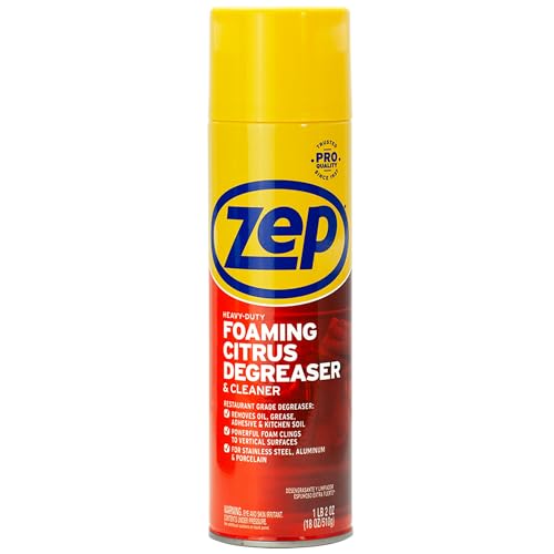 Zep Heavy-Duty Foaming Citrus Degreaser and Cleaner - 18 oz. (Case of 6)