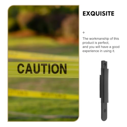 GARVALON 5 Pack Retractable Barrier Belt Receiver Rope Safety Barriers Receiver for Crowd Control Stanchions with Retractable Belts Accessory Easy Install with Screws 3.93 X 1.96 X 0.39 in