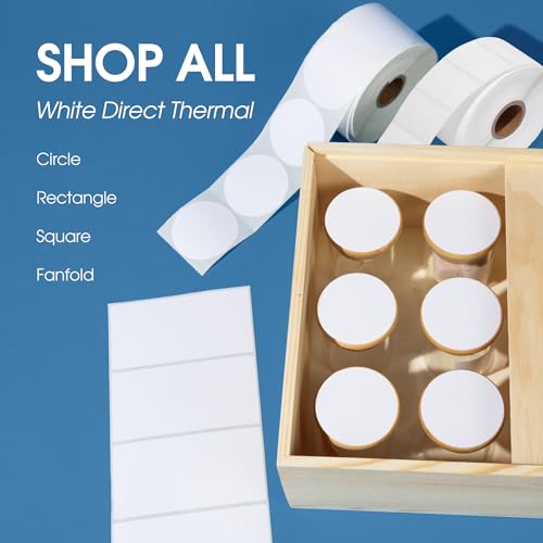 4" X 3" Direct Thermal Labels (2000 Count, 4 Rolls) - size: 4" X 3"