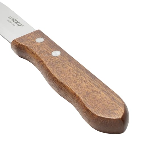 Winco Jumbo Stainless Steel Steak Knife (Set of 12) - size: 5", style: Pointed Wood