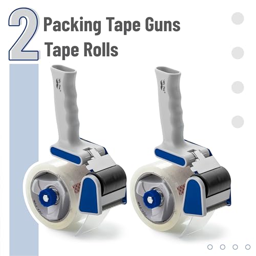 Mr. Pen- Heavy Duty Packing Tape Dispenser Gun, 2 Inch - color: Blue, size: 2 Pack