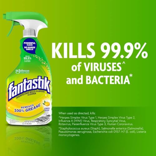 Fantastik All-Purpose Cleaner Trigger, Lemon Scent, 32 fl oz - size: 32 Fl Oz (Pack of 1), style: All Purpose Cleaner and Disinfectant