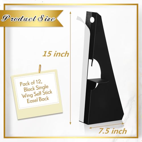 Marspark 12 Pack Poster Stand,15 Inch,Black - color: Black, size: 15 Inch