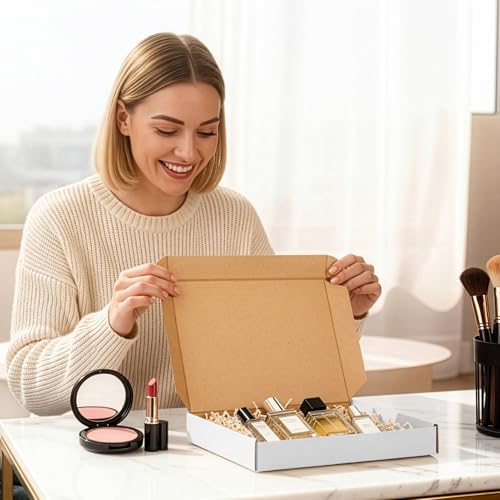 PHAREGE 50 Pack 8x6x2 inch Small Shipping Boxes, White Mailing Boxes - color: White, size: 8x6x2 inch 50 Pack