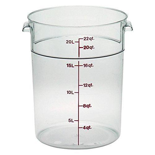 Cambro (RFSCW22135) 22 qt Round Polycarbonate Food Storage Container - Camwear?? by Cambro