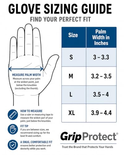 GripProtect Precise 5 Mil Black Nitrile Gloves, Chemical Resistant Gloves - size: L