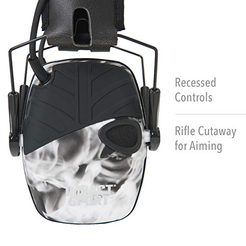 Howard Leight R-02531 by Honeywell Impact Sport Sound Amplification Electronic Shooting Earmuff, Smoke - color: Smoke, size: Medium